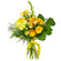 Желтый букет из роз и хризантем. Гайана